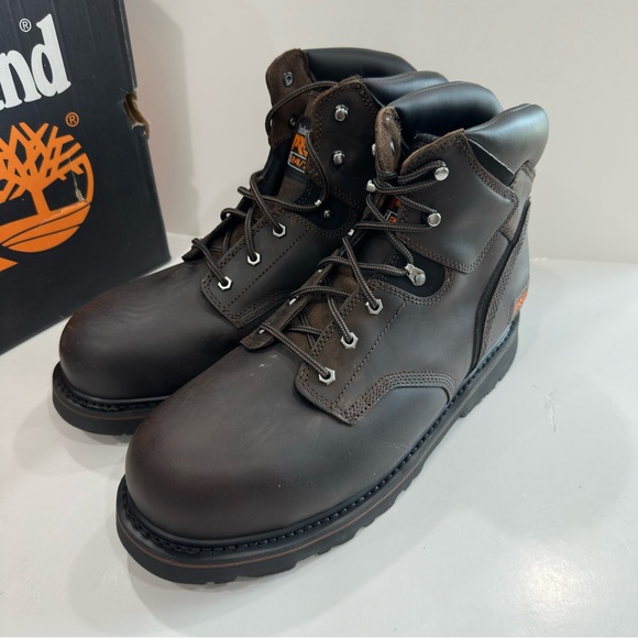 Timberland Pro PIT BOSS 6" Steel Toe Safety Toe Mens Work Boots - Picture 6 of 11